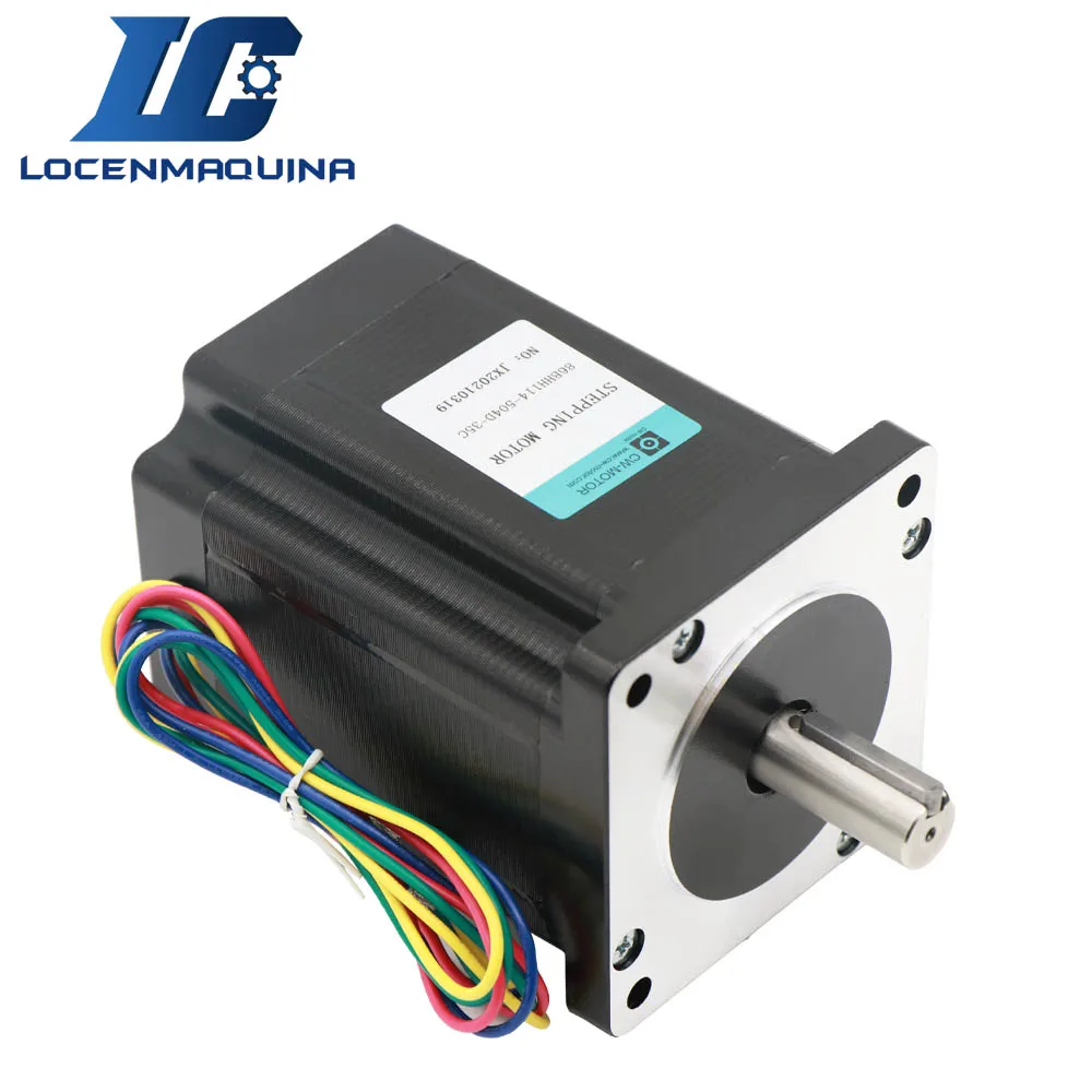Motore passo-passo NEMA 34 450B 86 motore passo-passo Router CNC per la lavorazione del legno 6.67NM 950OZ 2 fasi 5A 114mm lunghezza
