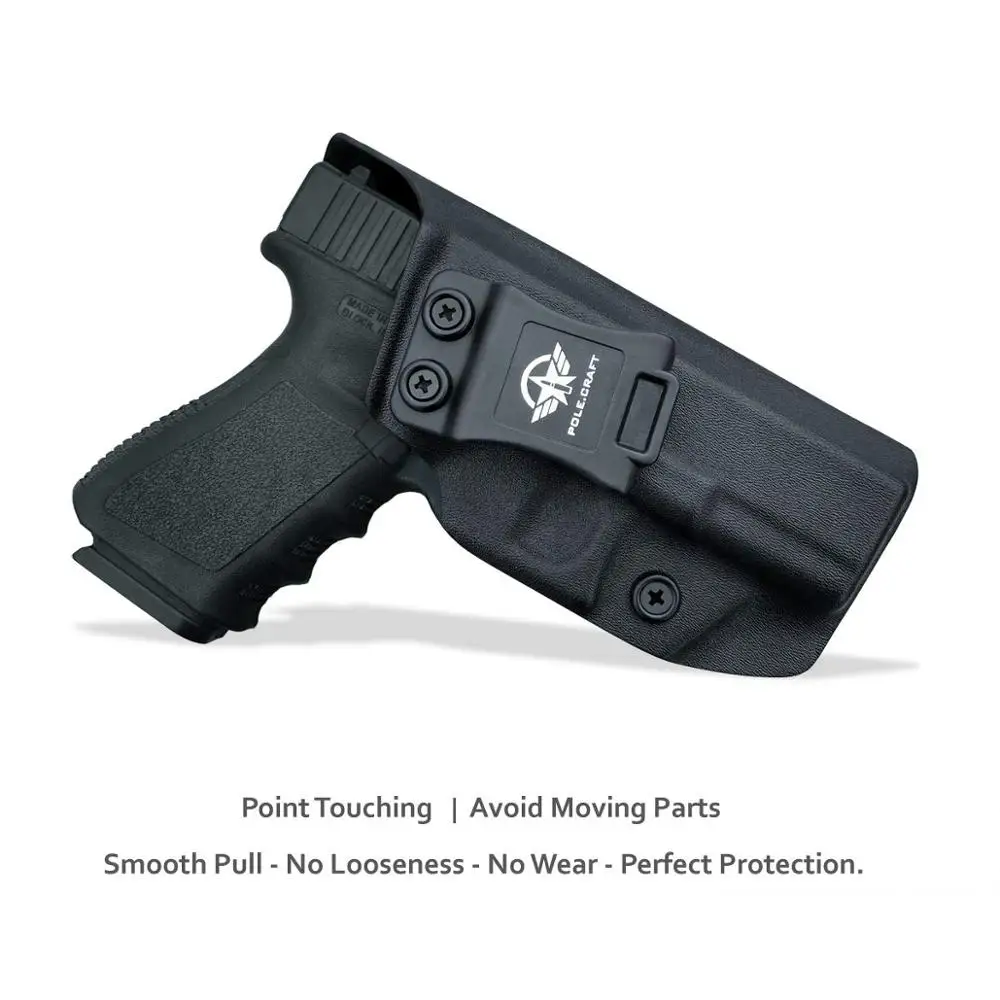 IWB Kydex Holster for Glock19 / 19X / Glock 23 / Glock 25 / Glock 32 / Glock 45 (Gen 3 4 5) - Inside Waistband Carry Concealed