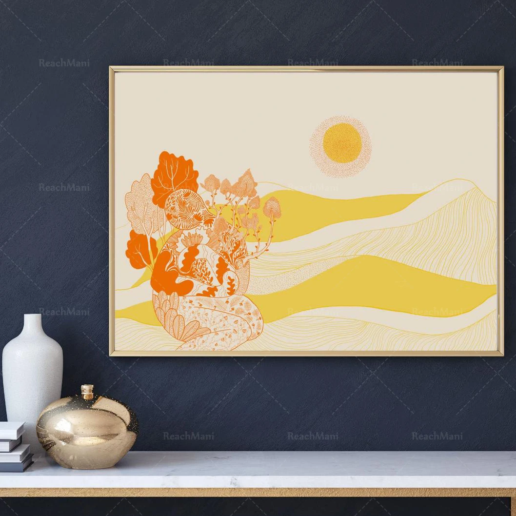 

Landscape art printing, natural printing, art canvas painting
