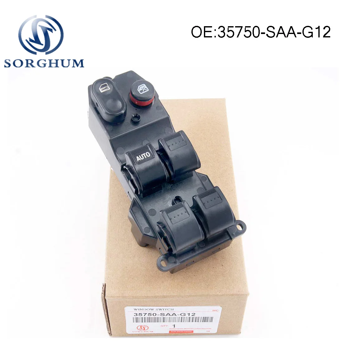 LHD Master Power Window Switch 35750-SAA-G12 For Honda FIT Jazz CITY