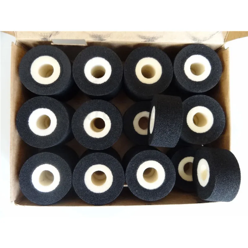 Schwarz Farbe Solid Ink rolle, BateRpak 12 pc/karton 100% schwamm tinte roller, feste codierung maschine rollen, 36*32/40mm 90-130/130-160 degre