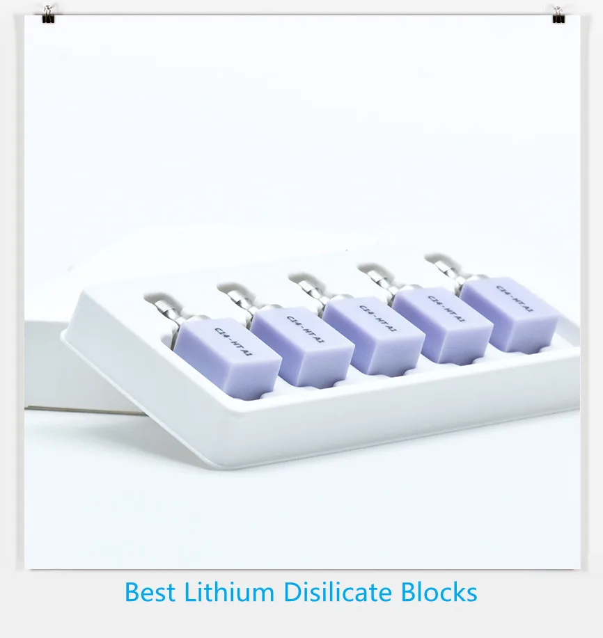 Lithium dislicate blocks and Yucera Glass Ceramic C14-HT(5 pieces) for dental lab CAD/CAM and Sirona Roland and Imes-icore