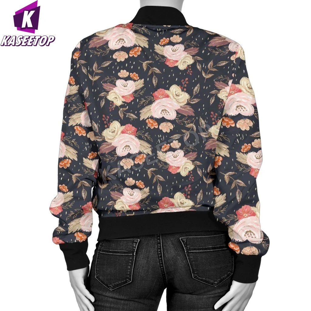 Winter Autumn Fall Floral Men's Turtles Jacket Cosplay Costume Casual Unisex 3D Full Print Bomber Jacket Tracksuit Zipper Coat