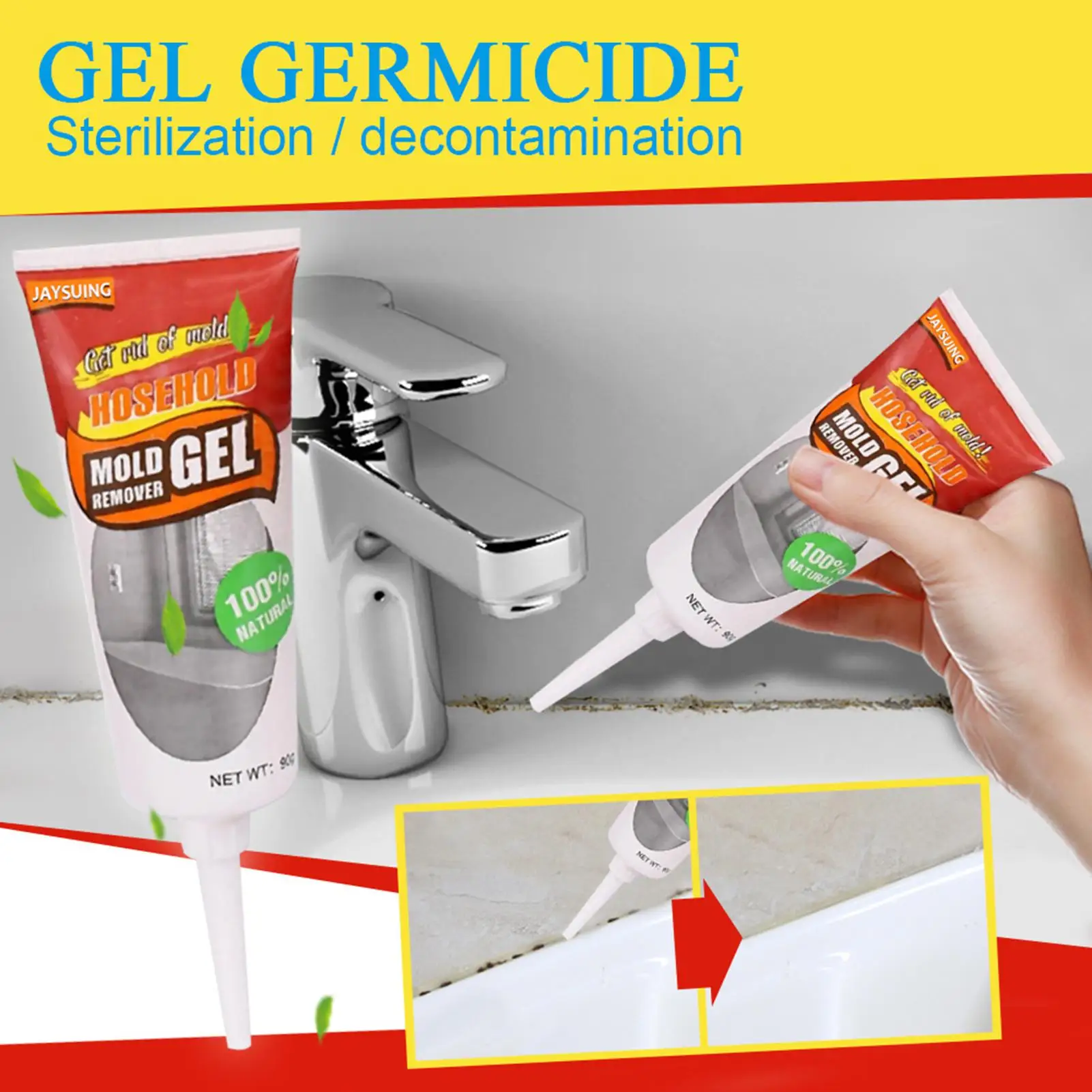 Anti Mould Gel Anti-Odor Household Deep Wall Black Mold Mildew Fungus Gel Remover Tile Glass Crack Kitchen Cleaner Cleaning Tool