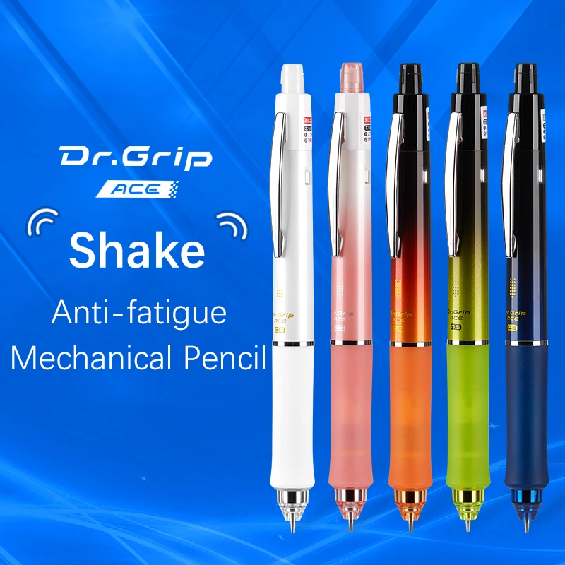 

1pc PILOT Anti-fatigue Mechanical Pencil Dr.Grip HDGAC-80R 0.5mm Low Center of Gravity for Writing Painting Stationery Supplies