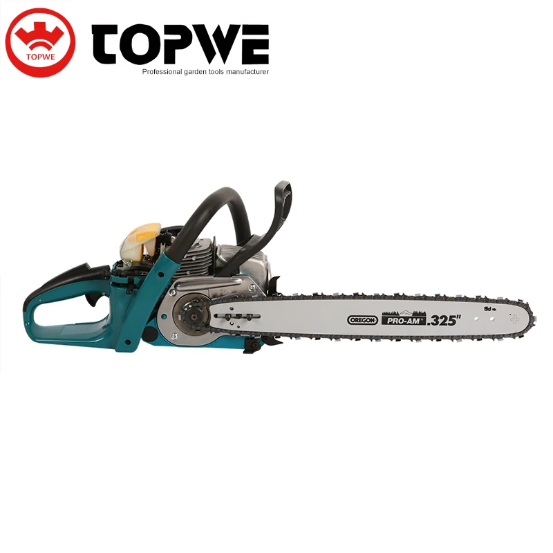 TOPWE CN-6208  New bestselling wood cutting chain saw 3000W 2 stroke  gasoline chainsaw Chinese chainsaw