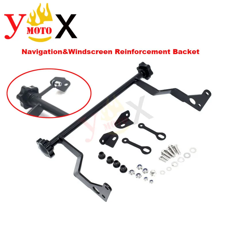 

Modified GPS Phone Navigation Bracket Windscreen Windshield Reinforcement Holder Support For BMW R1200GS LC ADV 13-18 R1250GS