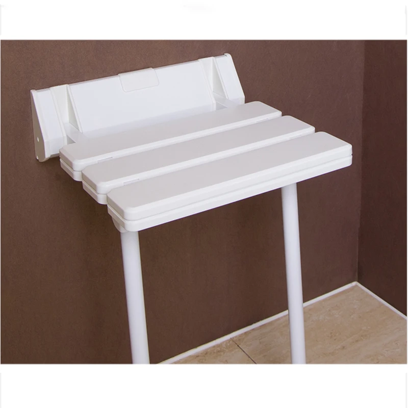 Silla de pared para baño, asiento de ducha montado en la pared, plegable, con patas de taburete, para el hogar, de alta calidad, nuevo