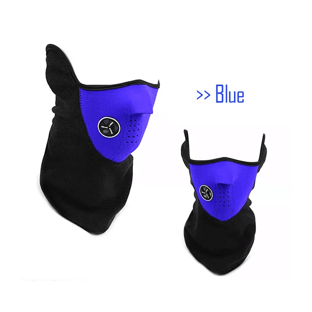 New Warm Fleece Balaclavas Ski Cycling Half Face Mask Cover Outdoor Sport Windproof Neck Guard Scarf Headwear Neoprene Masks