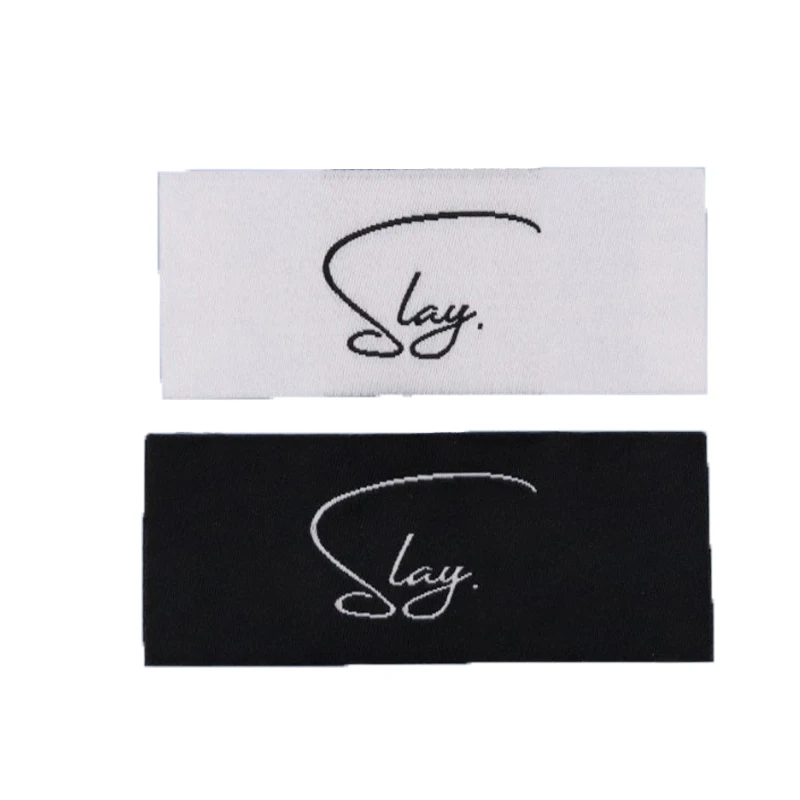 

500pcs/lot Customized Fabric Sewing Clothing Labels for Garment Brand Logo Woven With Personalized Name Clothes Tags For Dress