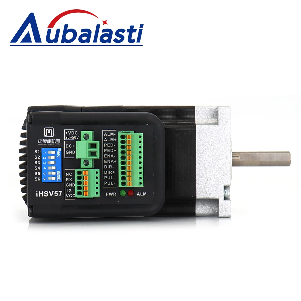 Aubalasti JMC Nema23 100W 0.29N.m 3000rpm Integrated Servo Motor Driver 36VDC 6A iHSV57-30-10-36 for CNC Engraving Machine