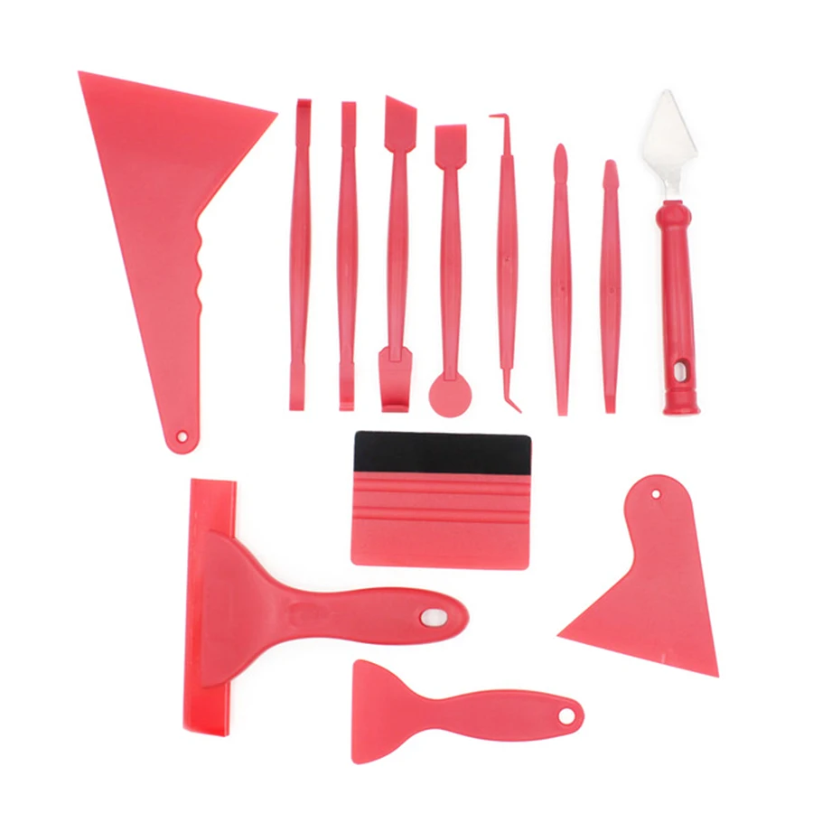 13pcs Car Filming tool Car Vinyl Stickers Wrap Film Squeegee Scraper Tools Car Accessories