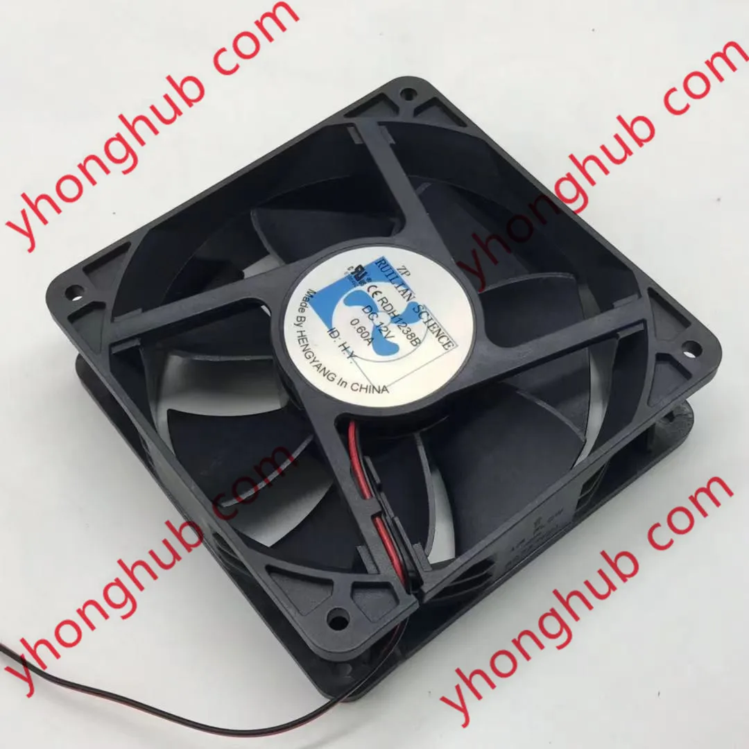 

Xinruilian RDH1238B DC 12V 0.60A 120x120x38mm 2-Wire Server Cooling Fan