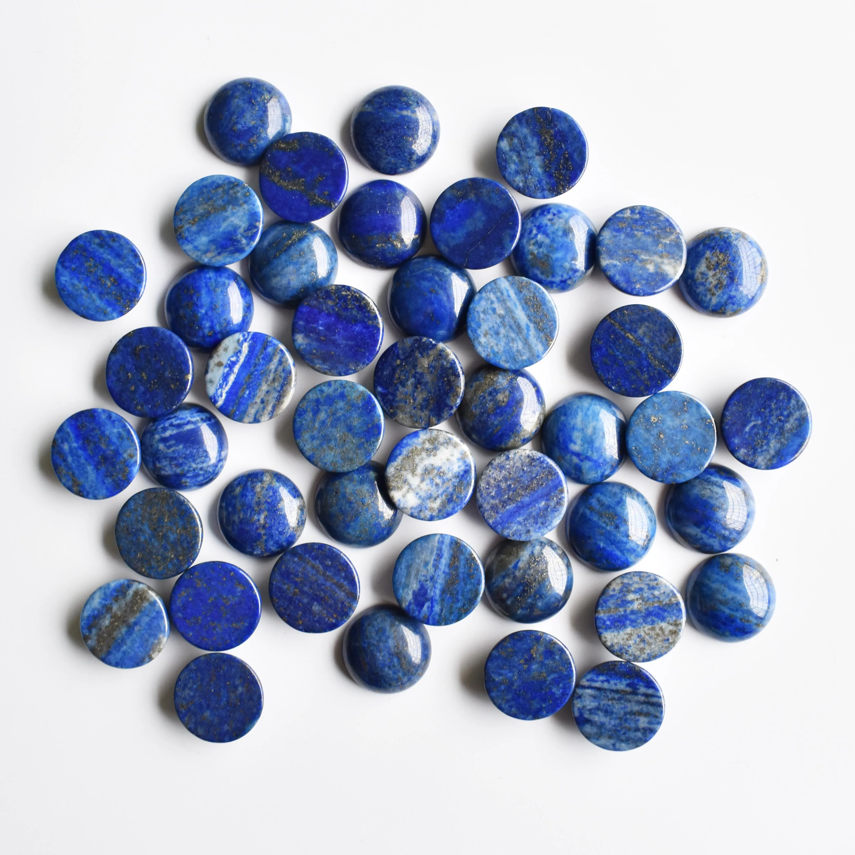 

Wholesale 30pcs/lot good quality natural lapis lazuli round shape cabochon 16mm beads for jewelry making free shipping