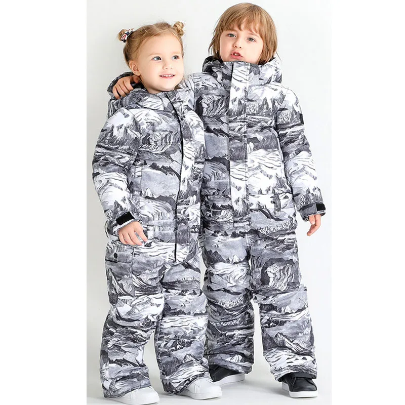 Children's Snow Suit, Snowboarding Clothing, Waterproof, Breathable, Winter Costumes, Sports Wear, Brand, Boy or Girl, 10K