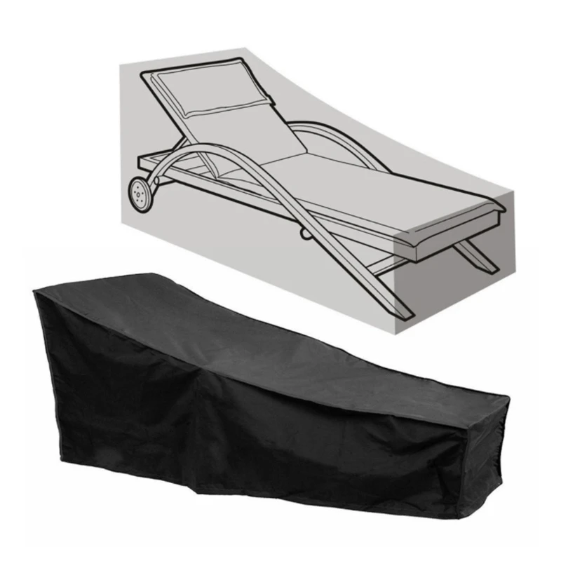 Outdoor Garden Sunbed Cover Sun Lounger Cover Patio Outdoor Chair Recliner Protective Cover Furniture Waterproof