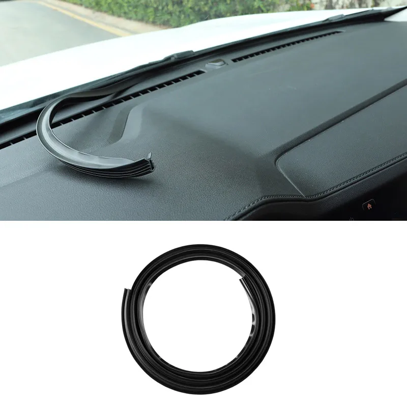 Vtear for Skoda Karoq car rubber seal sound insulation styling edge strip insulation center console dashboard accessories auto