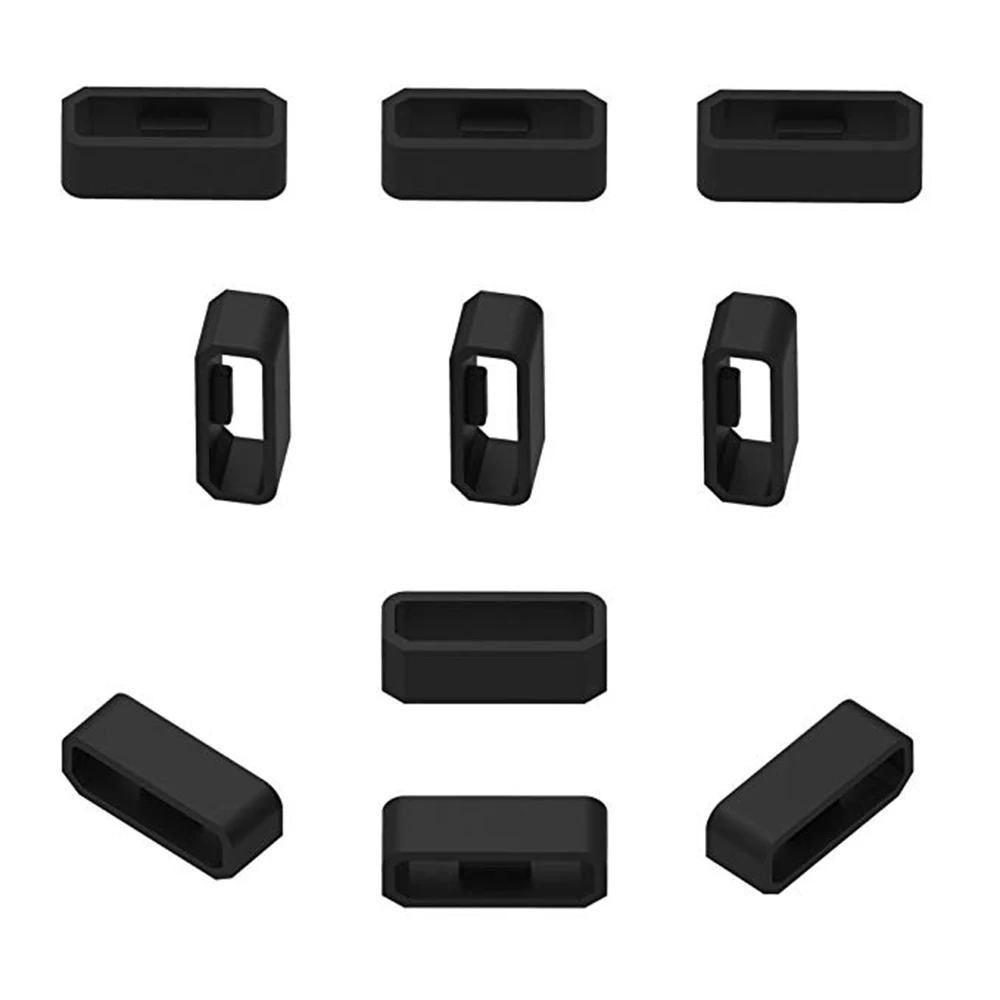 2-10pcs silicone band keeper Garmin Vivomove HR/vivoactive 3 strap rubber loop Forerunner 245 Watch buckle silicone accessories