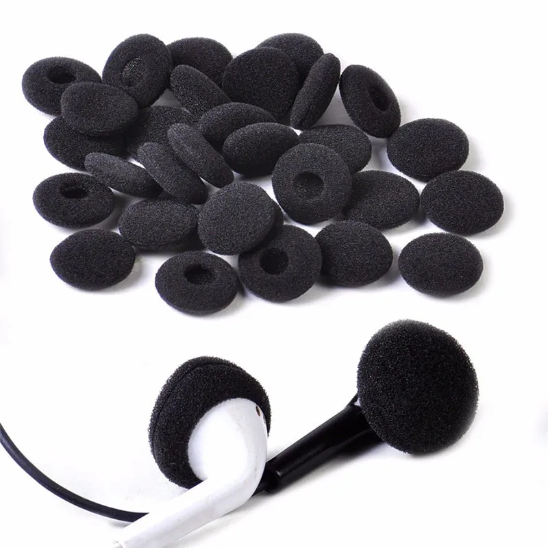 30 pçs espuma macia earbud fones de ouvido almofadas substituição esponja cobre fone de ouvido fone de ouvido para 1.5cm