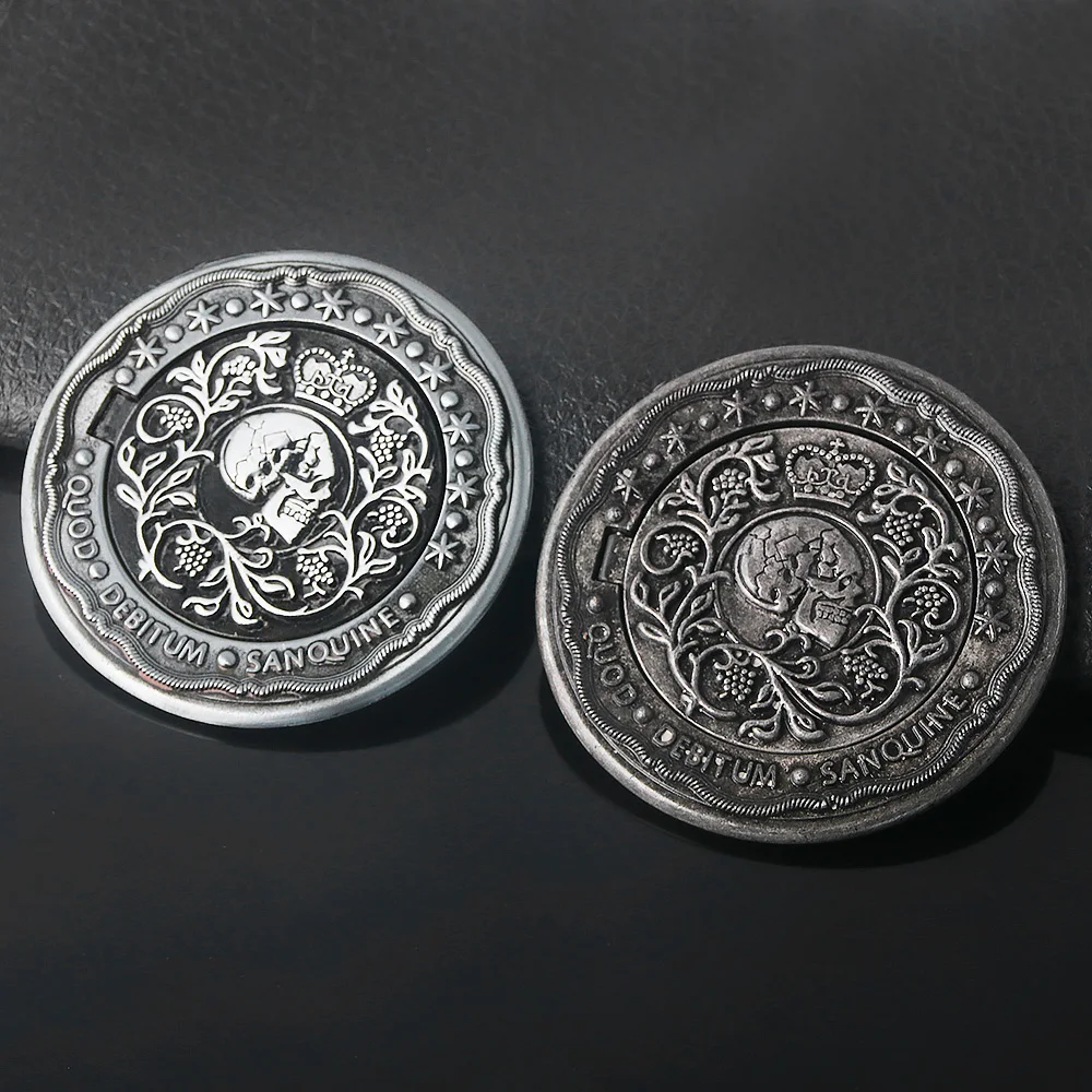 Big Size John Wick 4 Blood Oath Marker Coin Keychain Gold and Adjudicator Coin Metal Prop Accessories Collection Gift - Image 3