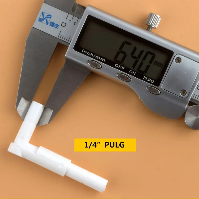 1/4 "-1/4'' LประเภทBoltข้อศอกROเครื่องกรองน้ำHardปลั๊กBolt Quickการเชื่อมต่อท่อการปิดกั้นเส้นผ่านศูนย์กลาง6.5มม.ข้อต่อ