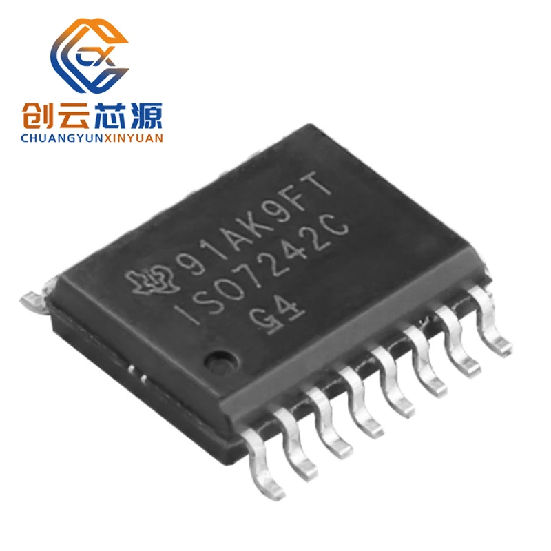 1Pcs New Original ISO7242CDWR SOIC-16_300mil ISO ISO7242 ISO7242C ISO7242CD ISO7242CDW Single Chip Microcomputer