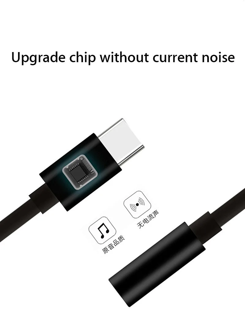 محول سماعة رأس USB من النوع C إلى 3.5 مللي متر ، محول صوت لـ Xiaomi Mi 6 8 9 se Mix 3 2s Note 3 black shark A2 6X #5