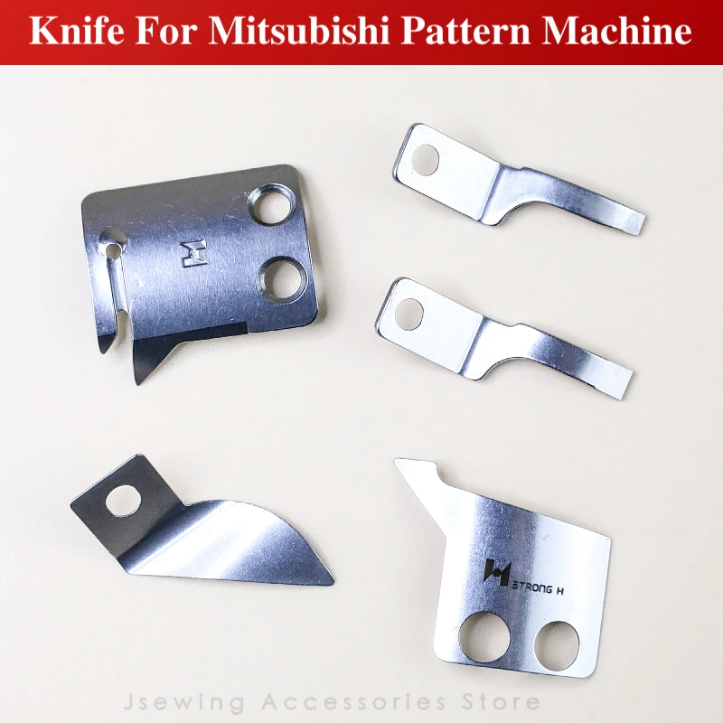 Movable/Fixed Knife For Mitsubishi DY-359 Pattern Sewing Machine Accessories Blade Guide PLK-2520 Typical GC0303 MG52A0834