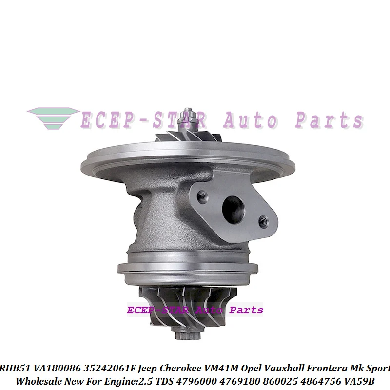 

Turbo Cartridge CHRA Actuator 4864756 35242061F 4769180 860025 For Jeep Cherokee VA59B VM41M For Opel Frontera A Mk Sport 2.5TDS