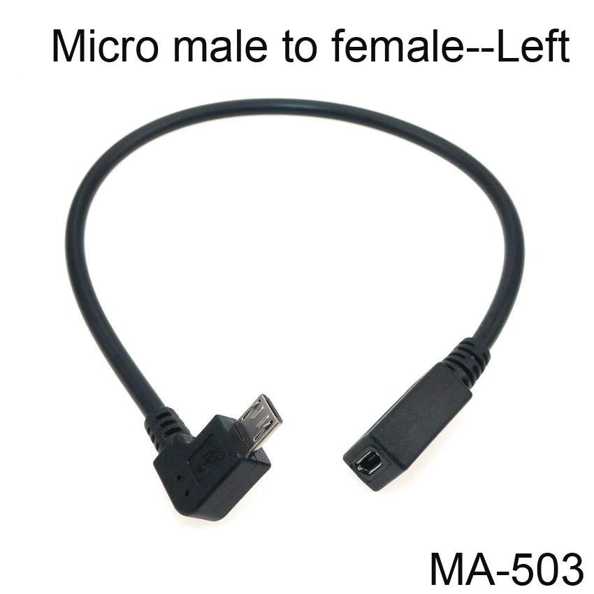 Micro HDMI-compatible Cable 90 Degree Right Angled Micro Male To HD Female Adapter Convertor UP / Down to HD Extension Cable