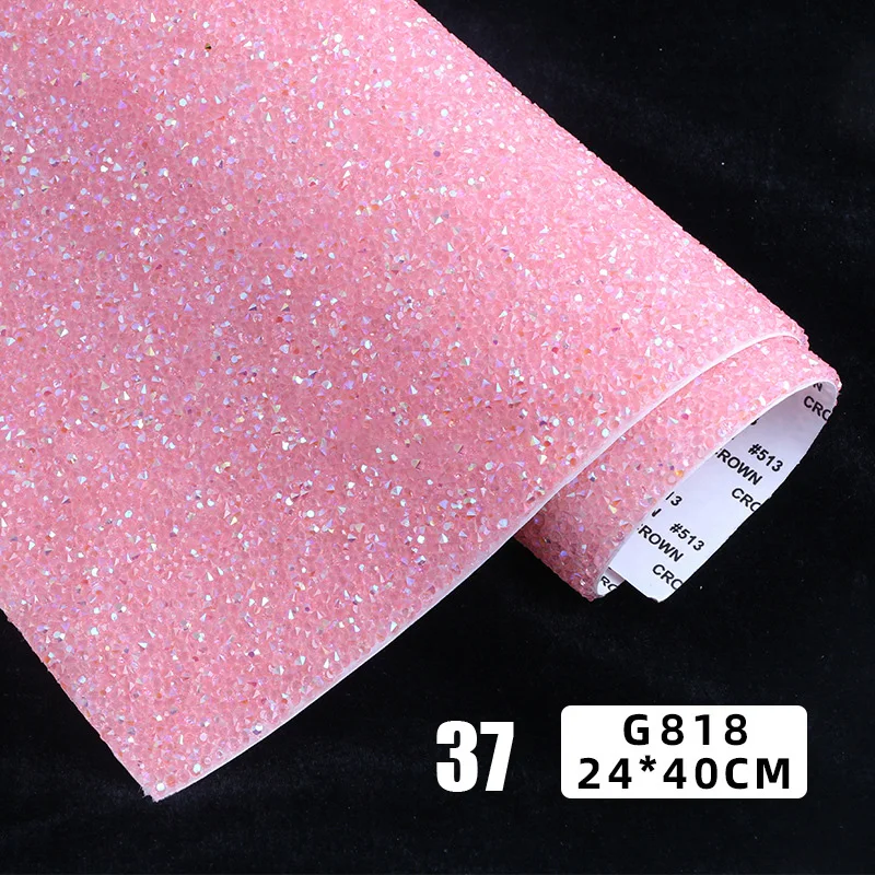 24*40cm Resin Rhinestone Sticker Sheet Trim Self Adhesive Bling Dazzling Crystal Stickers Applique Diy Car Phone Garment Decor