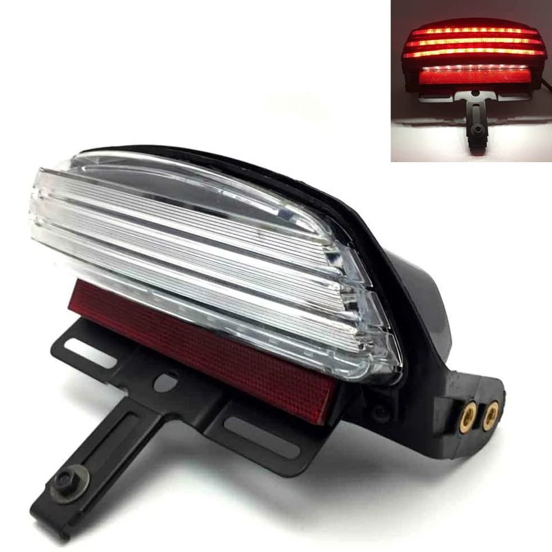 Motorcycle Tri-Bar Rear Fender LED Tail Brake Light For Harley FXST FXSTC Dyna FLSTSB softai FXSTB