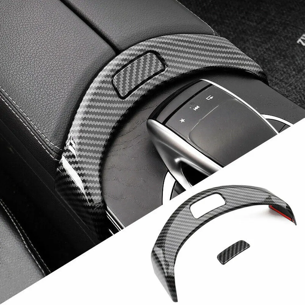 

Central Armrest Box Switch Button Cover Trim Decoration Frame For Mercedes Benz C-Class GLC W205 X253 Car Accessories