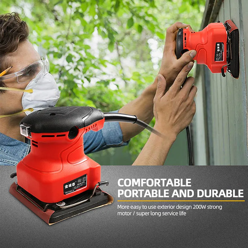 240W Sander เครื่อง Polisher เครื่องขัดงานไม้เครื่องมือกระดาษทรายสำหรับไม้โลหะพลาสติก