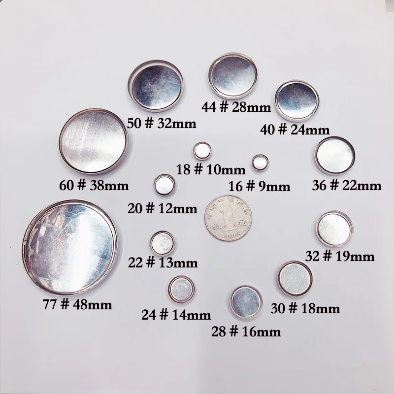 500set Fabric Cloth Covered Button Component DIY Handmade Craft Button Bread Shape Plastic /aluminium shank /flat /wire back