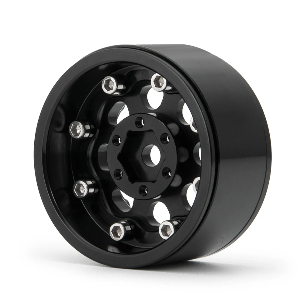 AXSPEED CNC معدن 1.9 Beadlock عجلة حافة عجلات محاور ل 1/10 محوري SCX10 D90 TRX4 TRX6 RC قطع غيار السيارات الزاحفة