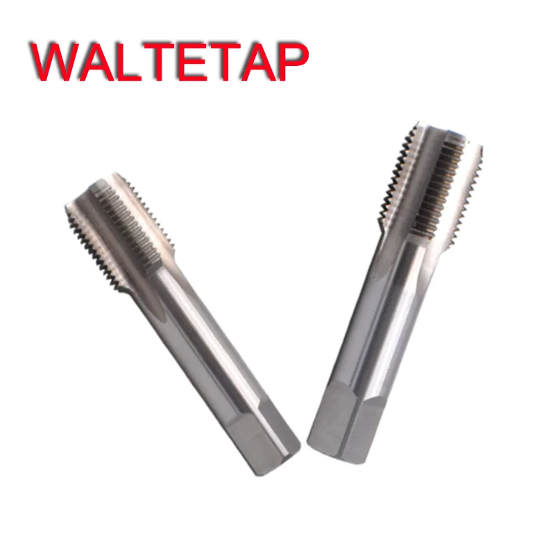 WALTETAP HSSE American Taper Pipe Straight Groove Tap NPT 1/16-27 1/8-27 1/4-18 3/8-18 1/2-14 3/4-14 Machine Screw Thread Taps