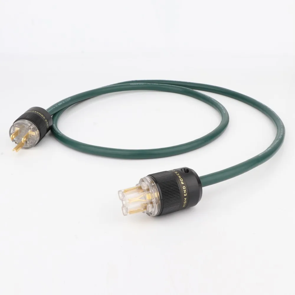 

Preffair D506SE Hi-End AC US/EU Power Cable With C13 IEC Power Cord HIFI AMP/CD Mains HIFI Power Cable Audiophile