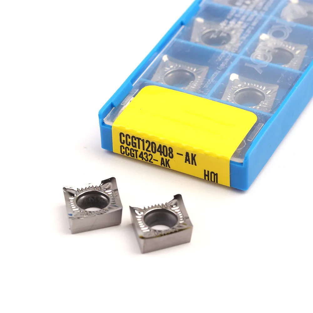 CGT120402 CCGT120404 CCGT120408 AK H01 Carbide Dạng Tiện Bằng Máy CNC Cắt Nhôm Đồng Máy Dụng Cụ Xoay Kim Loại Tiện Dụng Cụ