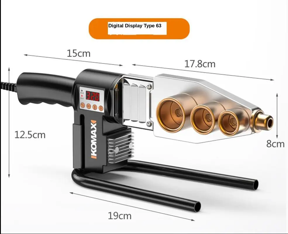 220V Household Water Pipe Fuser PPR Tube Welding Machine 63 32