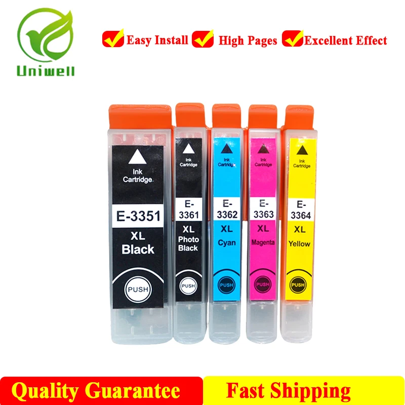 

Сменный картридж Uniwell 33XL для принтера Epson T3351 T3611 XP530 XP630 XP830 XP635 XP540 XP640 XP645 E33XL