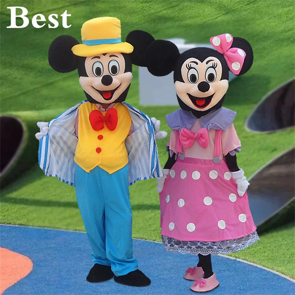 Mascot Mickey Mouse Minnie Mouse Winnie Hoop Mascot Costume Disney Cartoon Movie Characters Stage Props Adult Mascots Cosplay