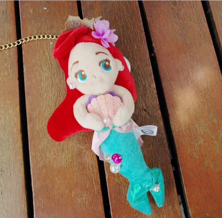 Disney-Muñeca de peluche de la Sirenita Ariel, juguete Original de 23cm, regalo Kawaii para niños