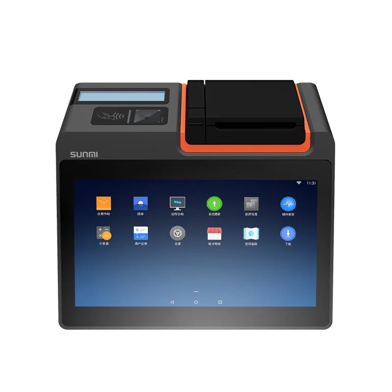 Desktop Mini Smart Touch Screen Wireless Cash Register Printer Takeaway Ordering Machine Thermal Receipt Printer