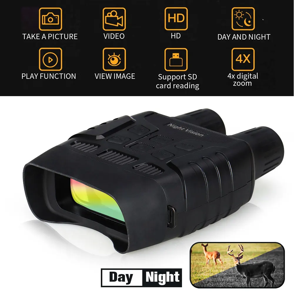 

EAGLEEYE NV3182 With WIFI IR LED 4X Digital Zoom F1.2 Aperture 960P HD Night Vision Binoculars HS27-0028
