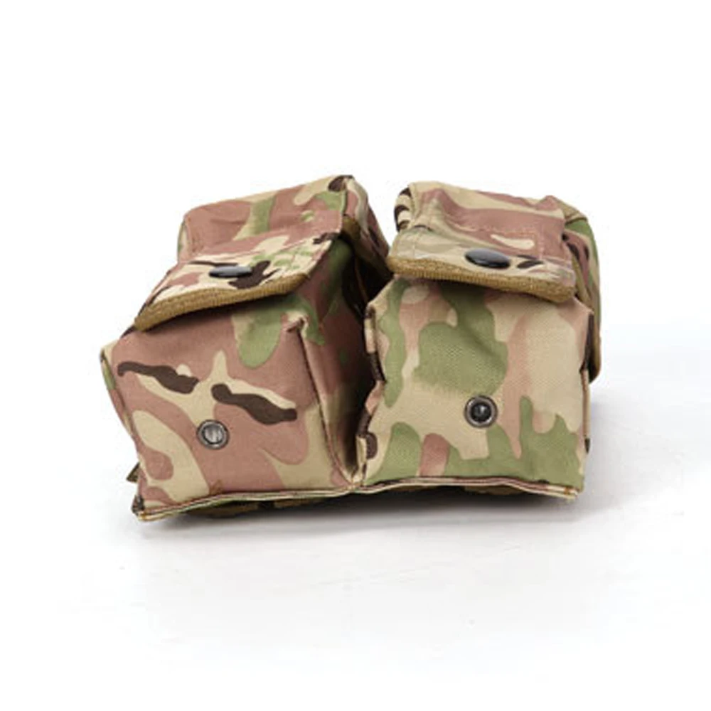 Military Camouflage Tactical Molle Pouch Double AK Magazine Pouch Hunting Accessories Shooting Paintball Mag Molle Bag