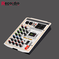 GAX-MJ4 Professional 4-channel mixer mobile phone live broadcast mixer,computer recording, home KTV audio equipment