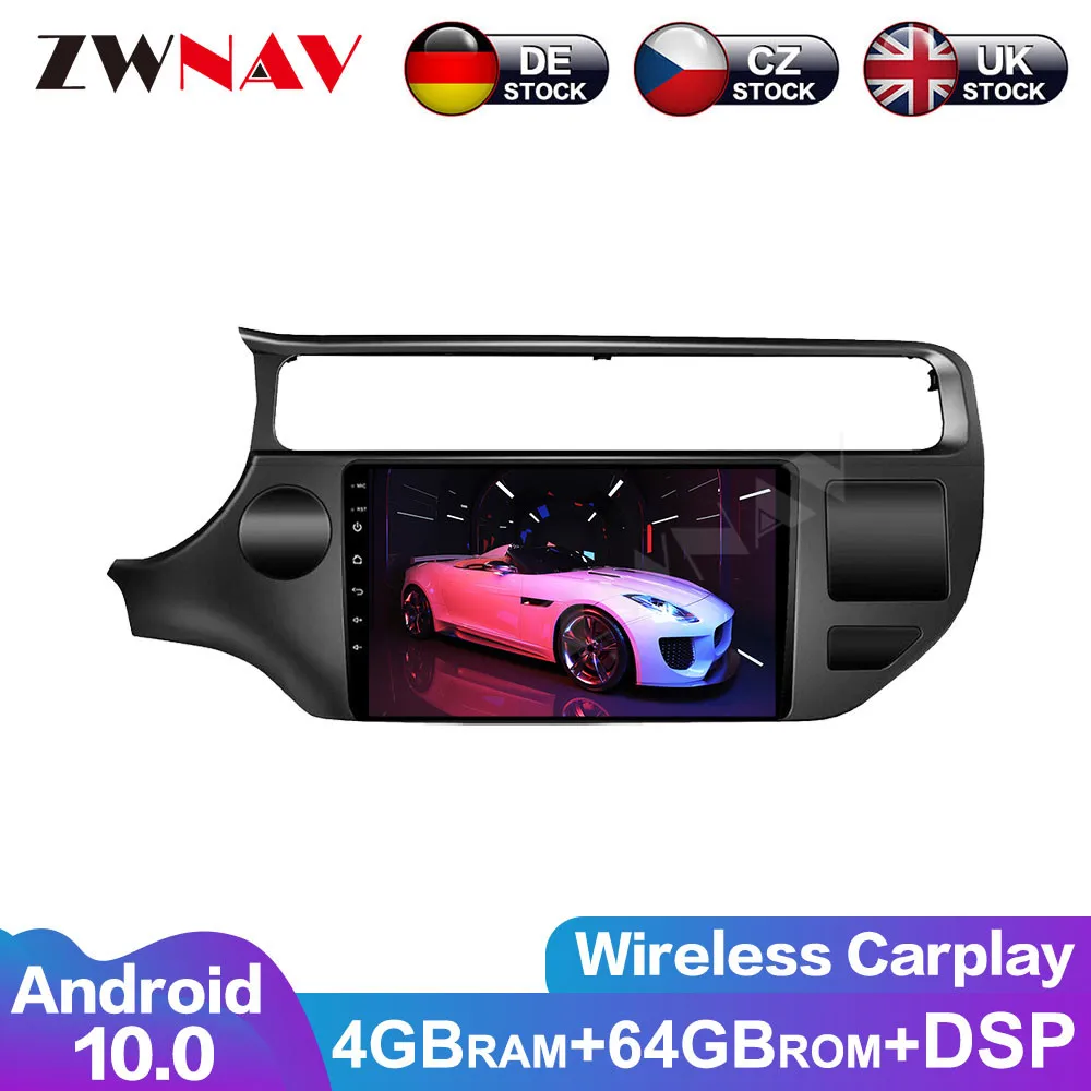 ZWNAV PX6 IPS touch screen Android 10.0 Car Multimedia player For KIA RIO K3 2015-2019 car audio radio stereo GPS navi head unit