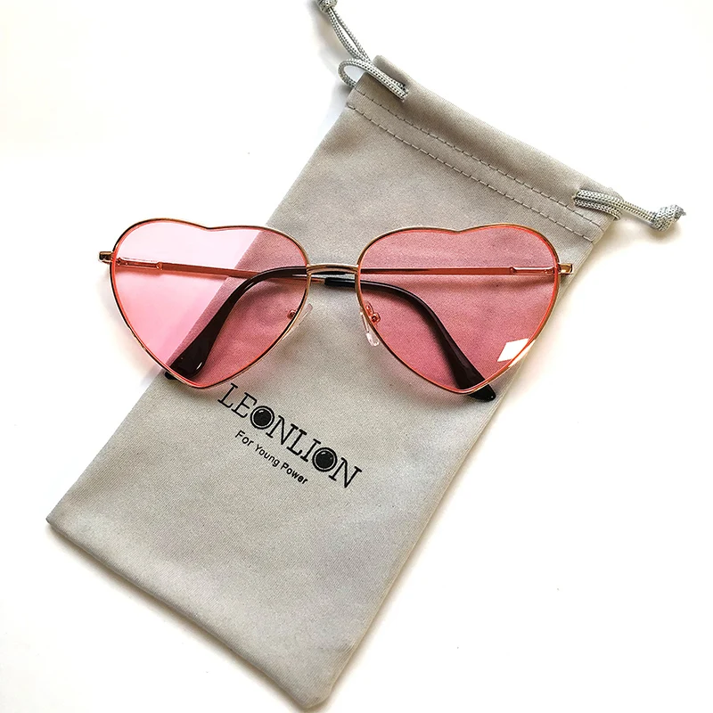 

LeonLion 2023 Vintage Heart Sunglasses Women Brand Designer Candy Color Gradient Sun Glasses Outdoor Goggles Party Oculos De Sol