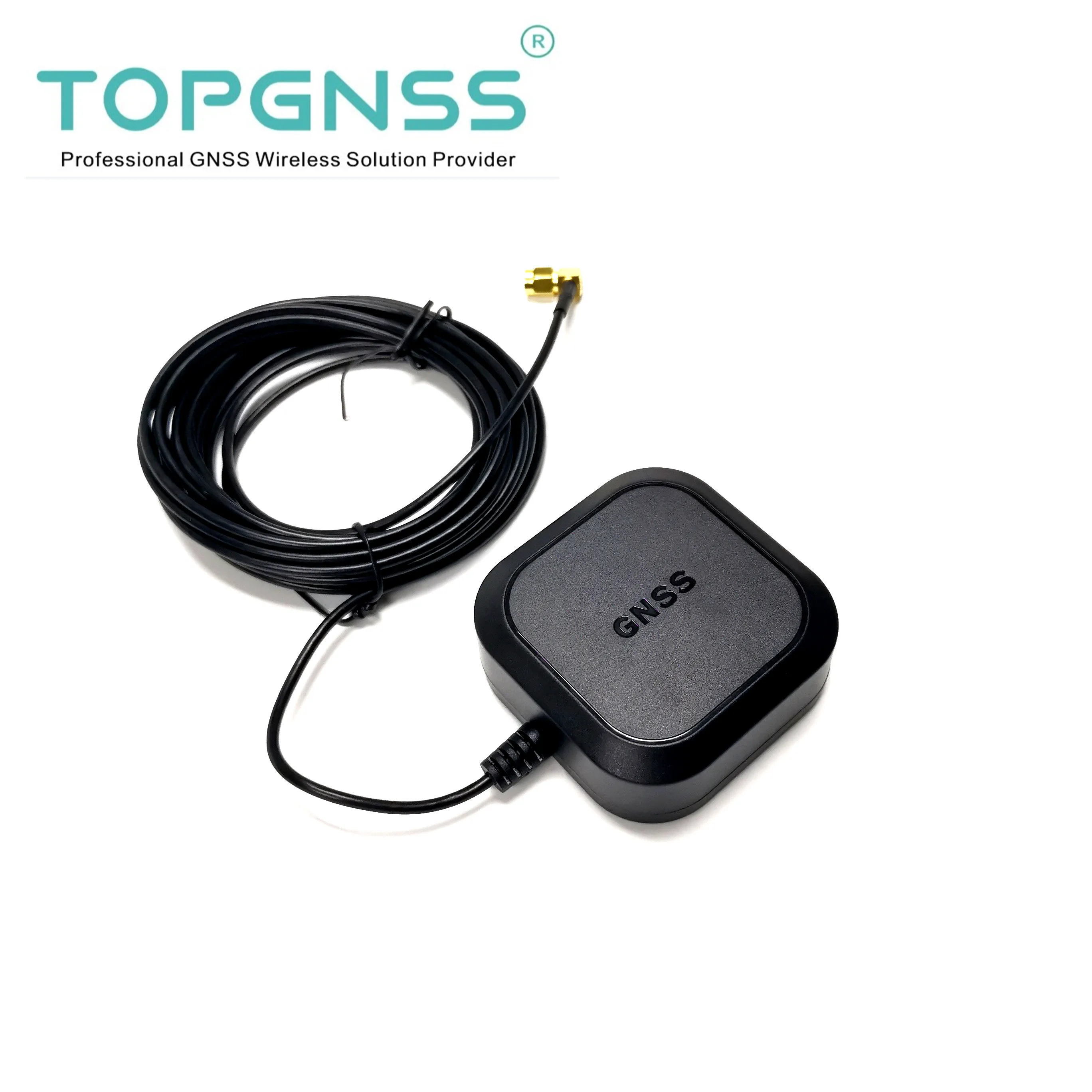 

AN608 RTK GNSS GPS ANTENNA module receiver RTCM cable 5meter 48H anti-oxidation gold 90-degree SMA Male connector High-precision